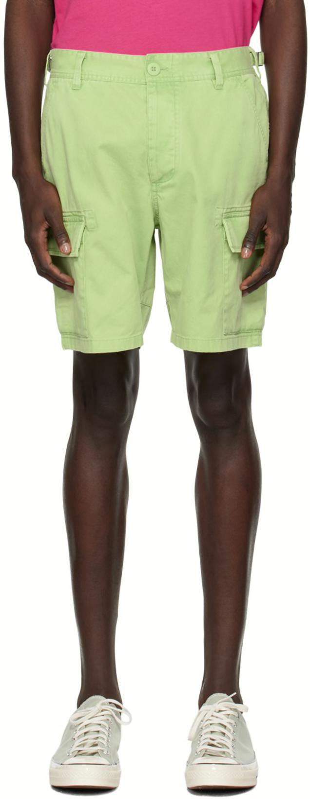Green Balugo Sunbaked Shorts by SATURDAYS NYC