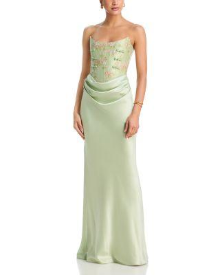 Frances Embroidered Corset Gown by SAU LEE