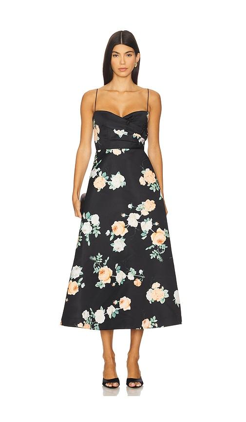SAU LEE Bo Dress in Black by SAU LEE