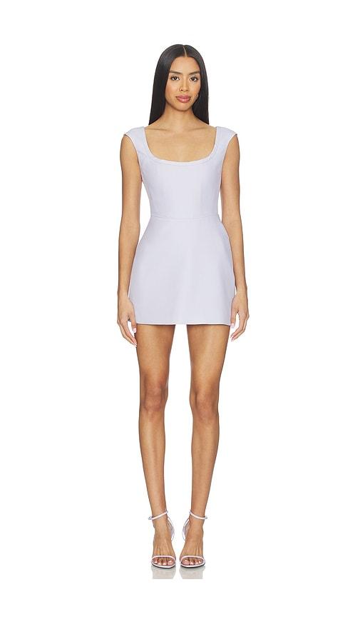 SAU LEE Bryn Mini Dress in Lavender by SAU LEE