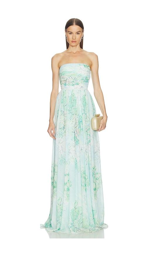 SAU LEE Camille Maxi Dress in Mint by SAU LEE