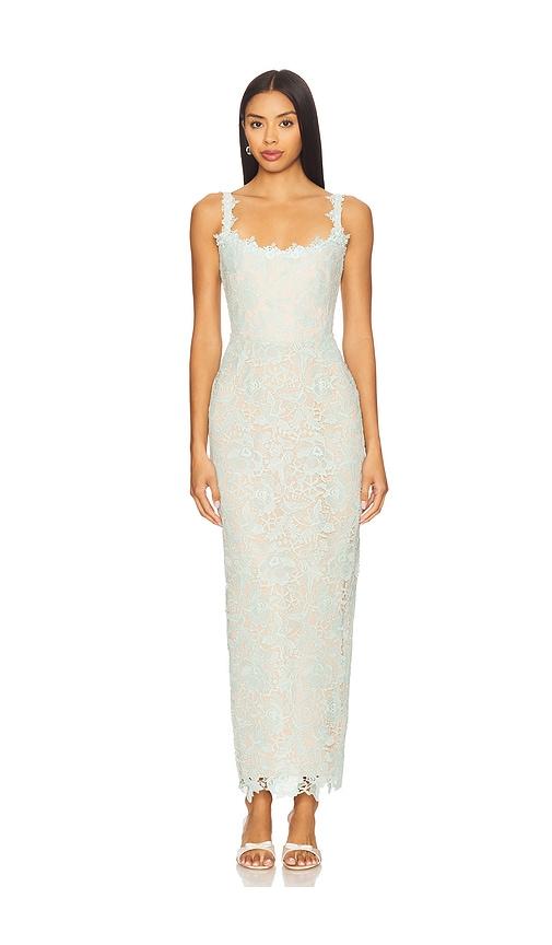 SAU LEE Coraline Dress in Mint by SAU LEE