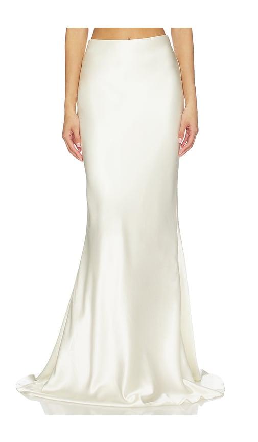 SAU LEE Dolly Skirt in Ivory by SAU LEE
