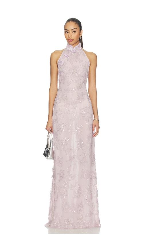 SAU LEE Grace Dress in Lavender by SAU LEE