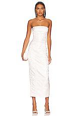 SAU LEE Jennifer Dress in White by SAU LEE