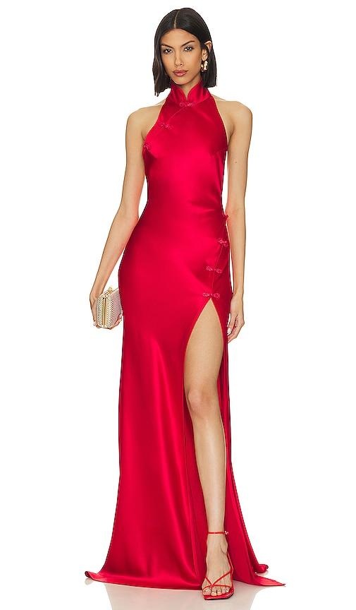 SAU LEE Michelle Gown in Red by SAU LEE