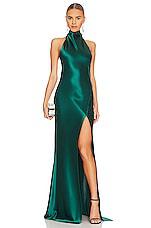 SAU LEE Penelope Gown in Green by SAU LEE