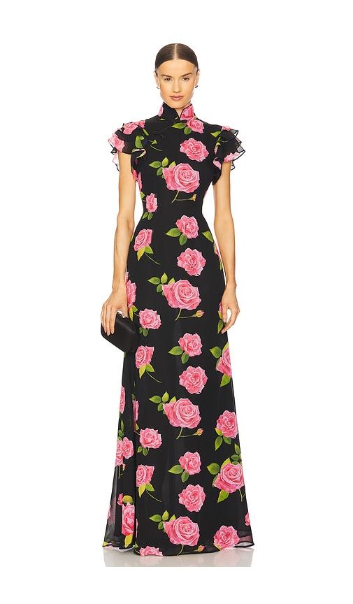 SAU LEE Sylvie Dress in Black by SAU LEE