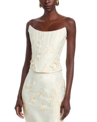 Sutton Embroidered Corset Top by SAU LEE