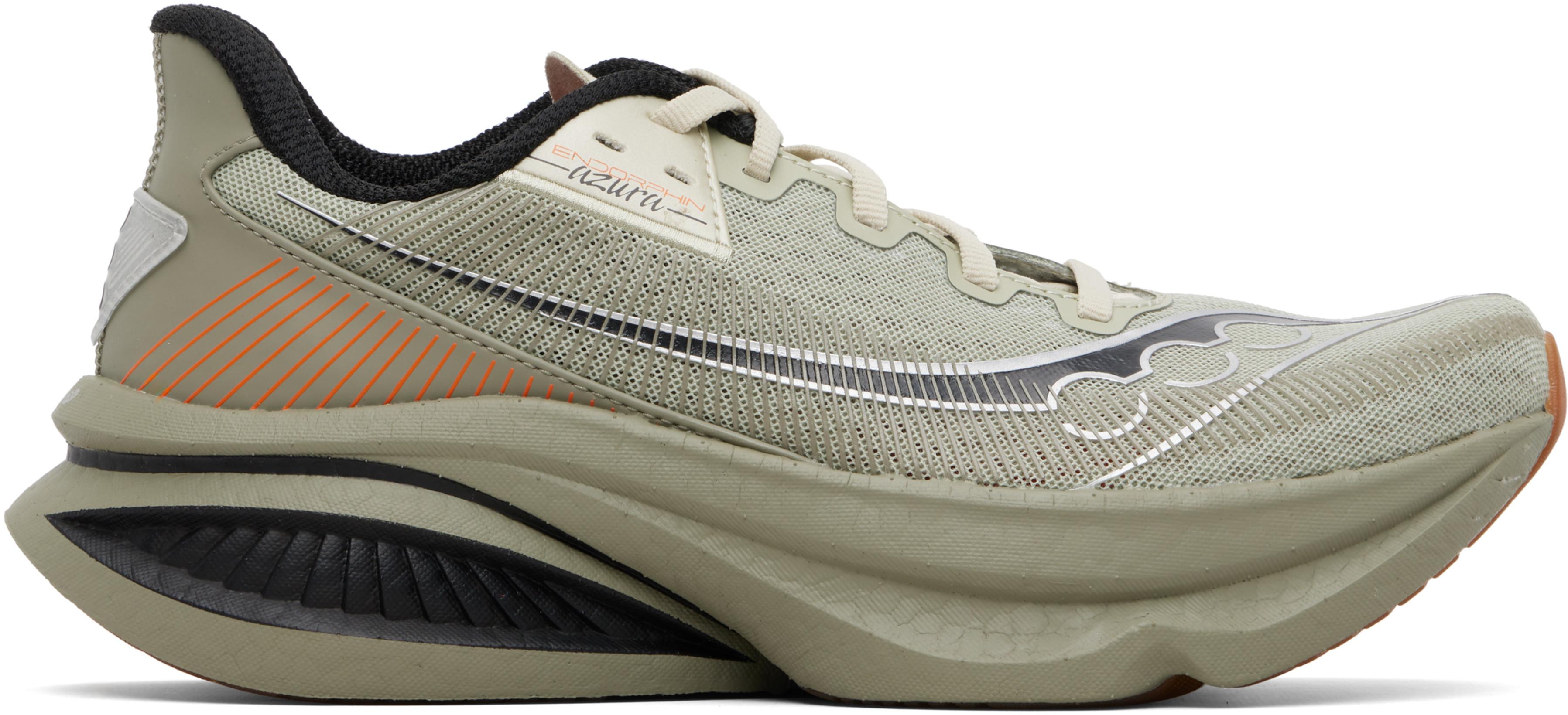 Khaki Endorphin Azura Sneakers by SAUCONY