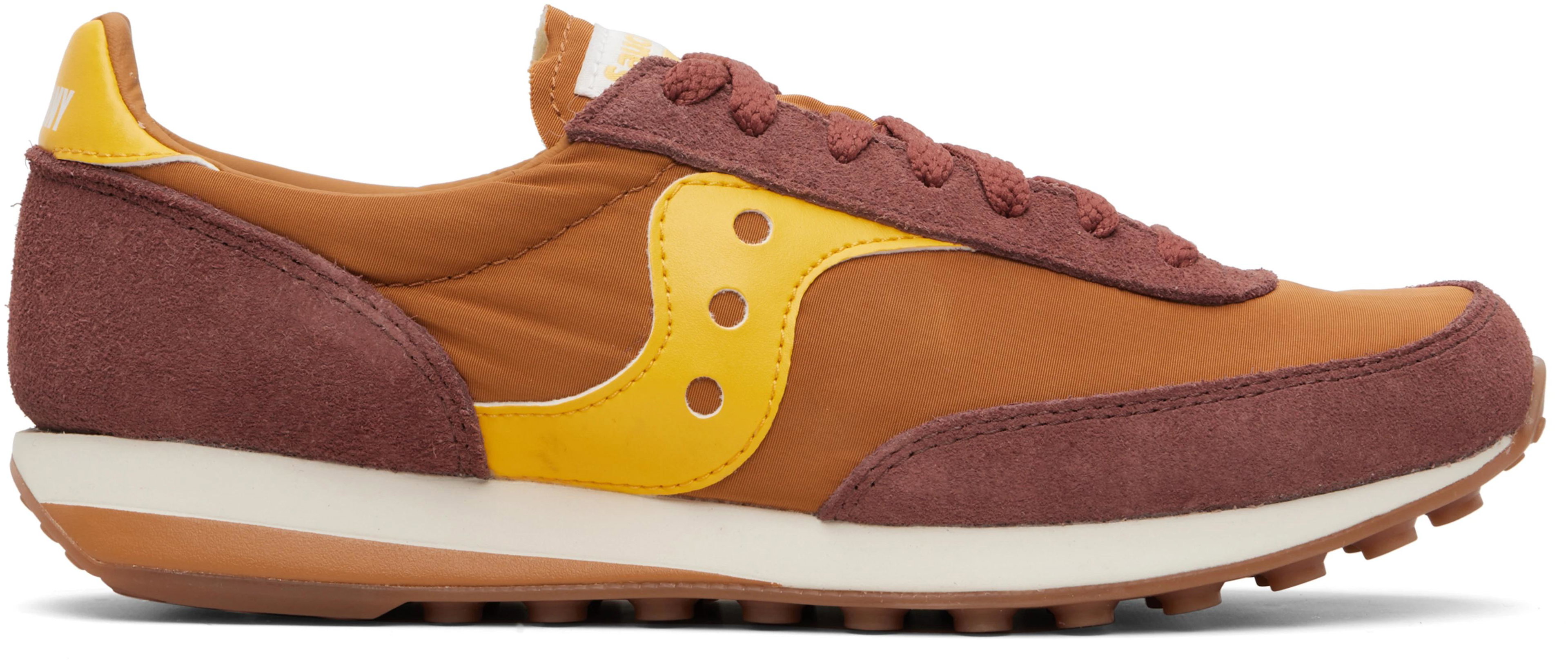 Tan & Burgundy Trainer 80 Sneakers by SAUCONY