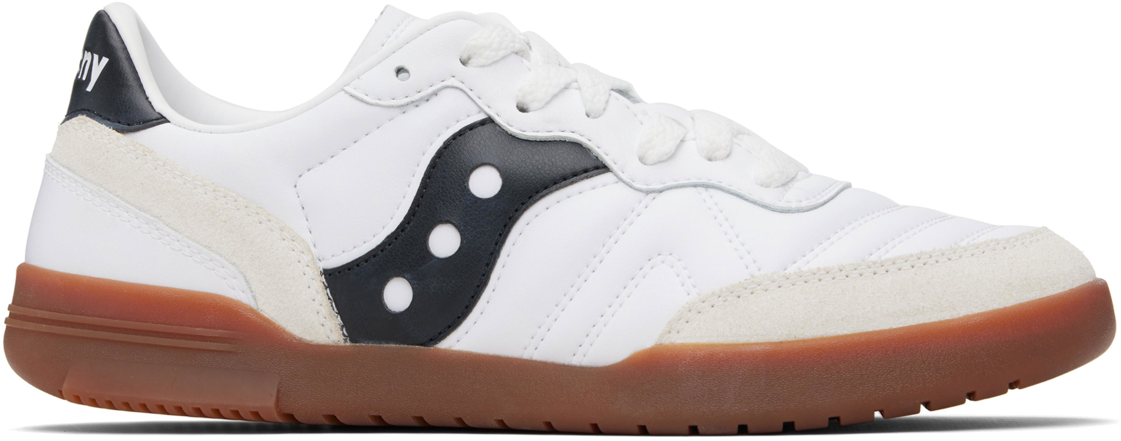 White 586i Leather Sneakers by SAUCONY