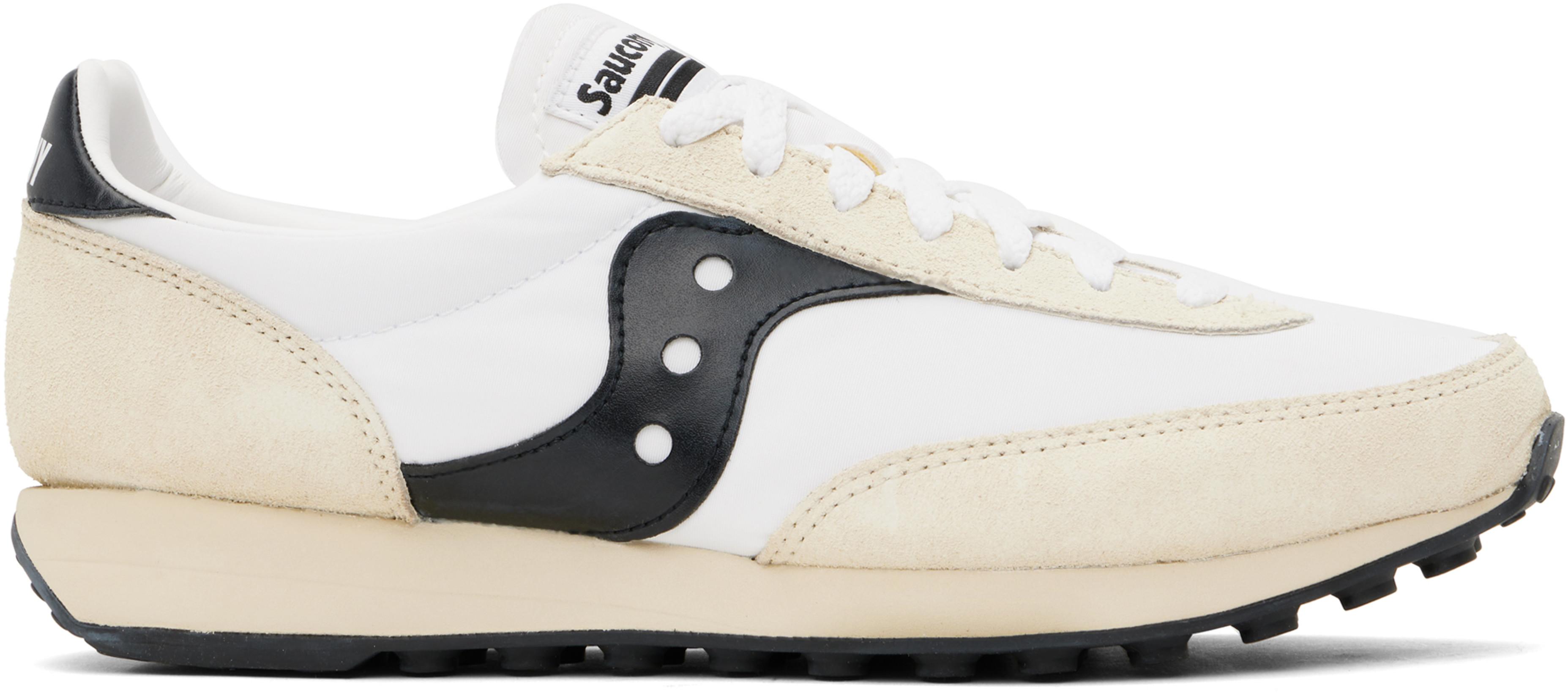 White & Off-White Trainer 80 Sneakers by SAUCONY