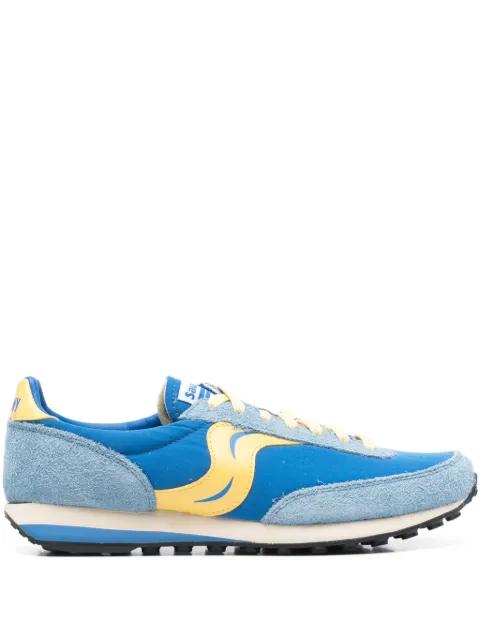suede logo stripe trainers by SAUCONY