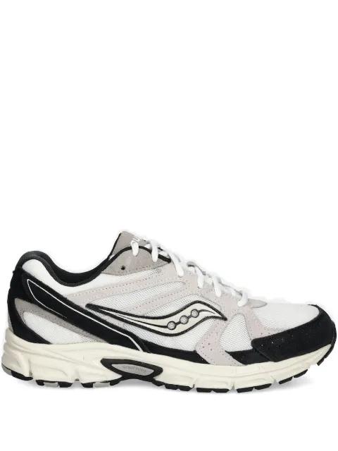 suede panelled mesh low-top sneakers by SAUCONY