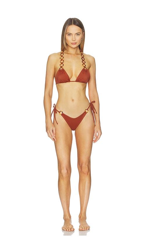 Saudade Bali Bikini Set in Brown by SAUDADE