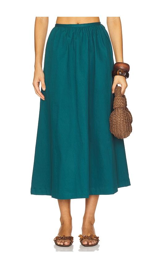Saudade Bliss Skirt in Teal by SAUDADE