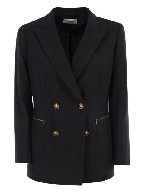 Assunta double-breasted button jacket by SAULINA