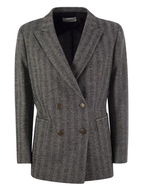 Assunta herringbone blazer by SAULINA