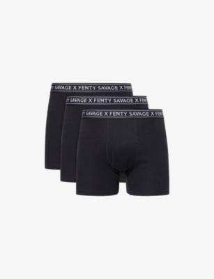 Classics Pack of Three Stretch-Cotton Boxer Briefs by SAVAGE X FENTY Classics Pack of Three Stretch-Cotton Boxer Briefs by SAVAGE X FENTY