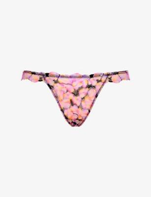 Sun Tide Floral Lace Thong by SAVAGE X FENTY