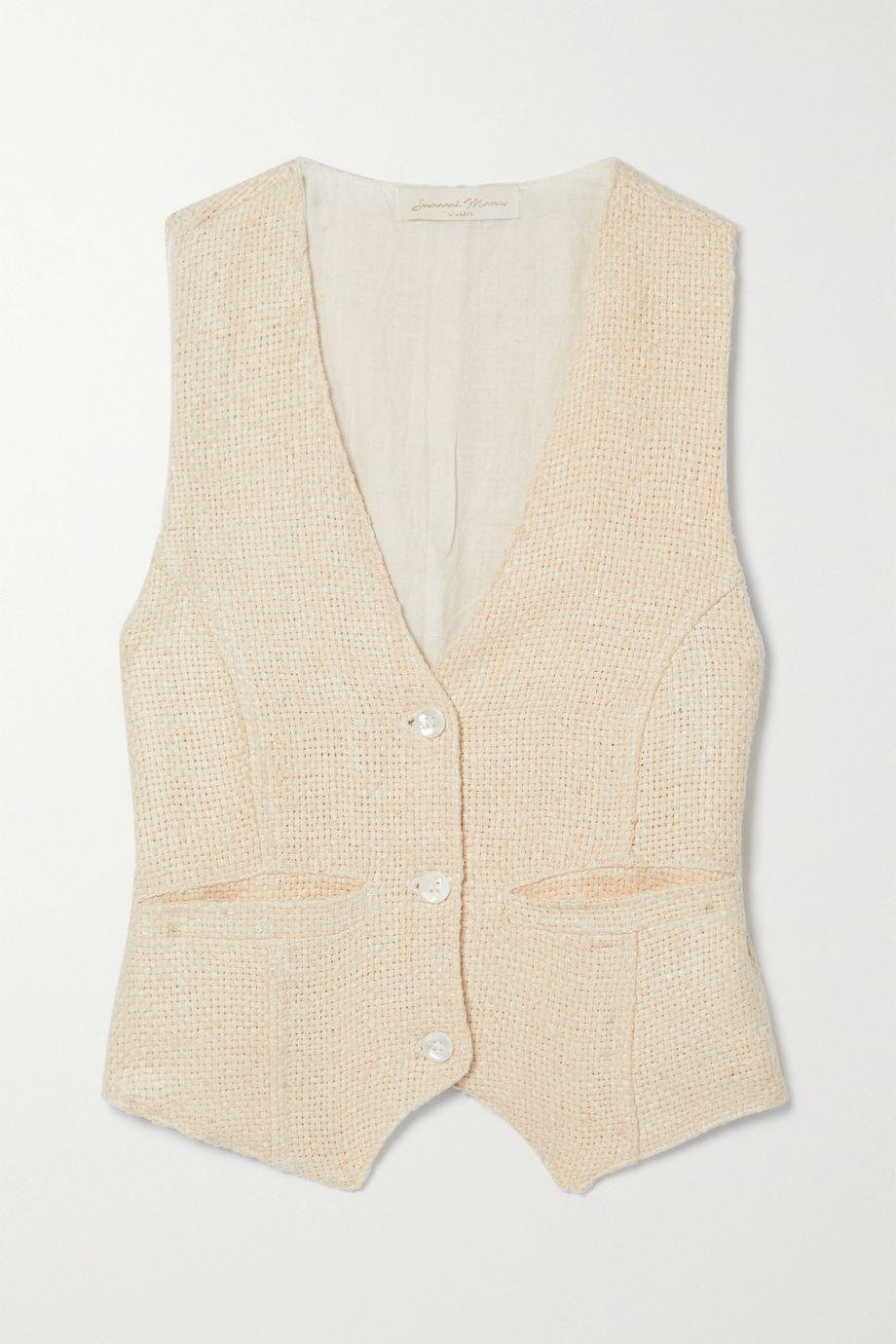 + NET SUSTAIN woven peace silk vest by SAVANNAH MORROW