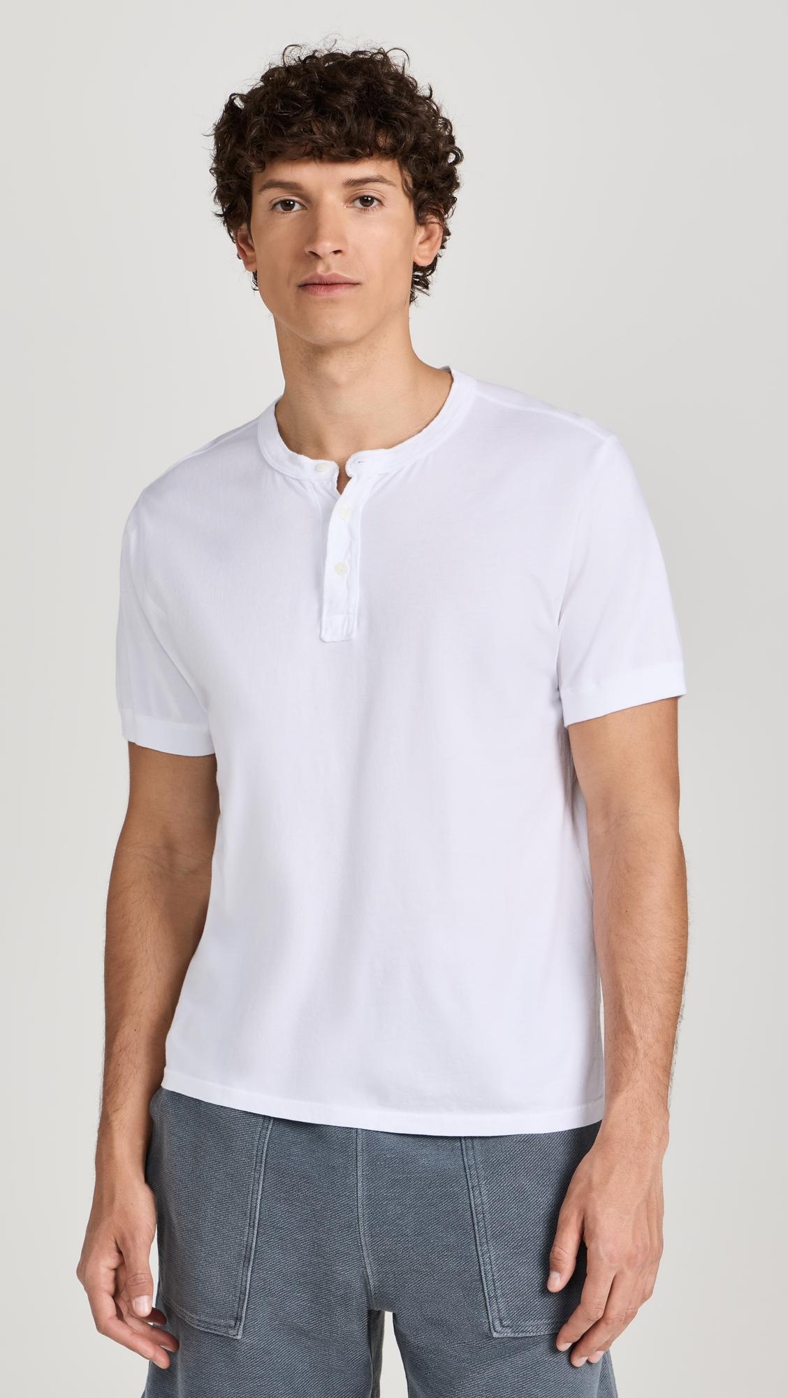 Short Sleeve Pima Henley by SAVE KHAKI UNITED