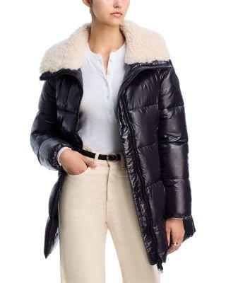 Bonita Faux Shearling Puffer Jacket by SAVE THE DUCK