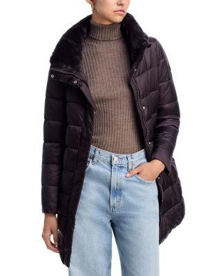 Dalea Faux Fur Trim Puffer Coat by SAVE THE DUCK