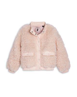 Girls' Eriko Faux Sherpa Bomber Jacket - Little Kid by SAVE THE DUCK