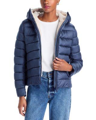 Gretel Faux Shearling Hooded Puffer Jacket by SAVE THE DUCK