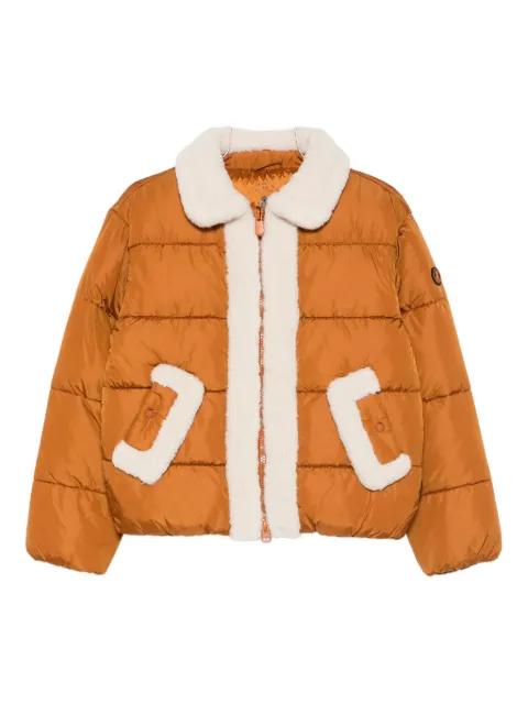 Honey faux-shearling trim jacket by SAVE THE DUCK
