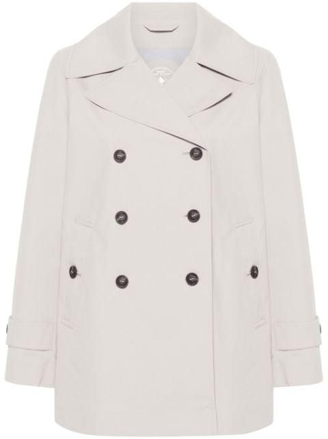 Sofi logo-appliqué trench coat by SAVE THE DUCK