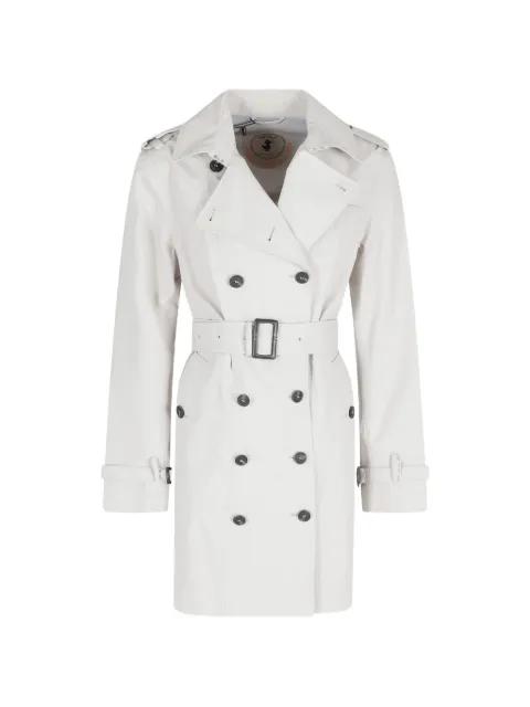 double-breasted belted coat by SAVE THE DUCK
