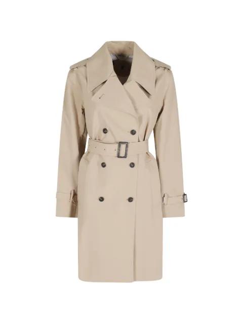 double-breasted belted trench coat by SAVE THE DUCK
