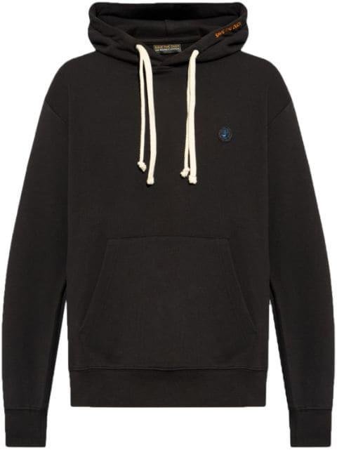 embossed logo cotton hoodie by SAVE THE DUCK