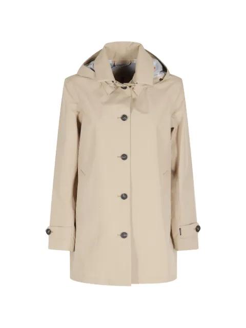 hoodied button-up coat by SAVE THE DUCK