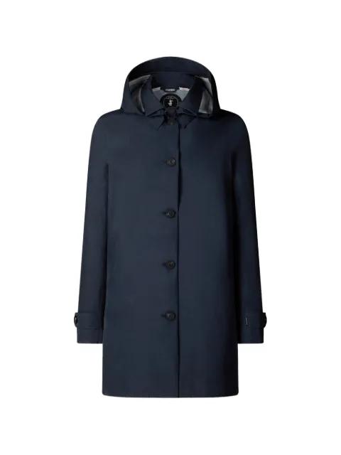 hoodied buttoned coat by SAVE THE DUCK