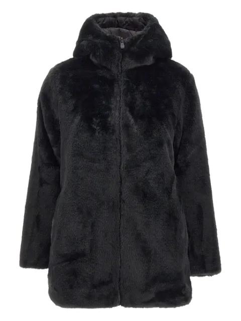 hoodied faux fur coat by SAVE THE DUCK