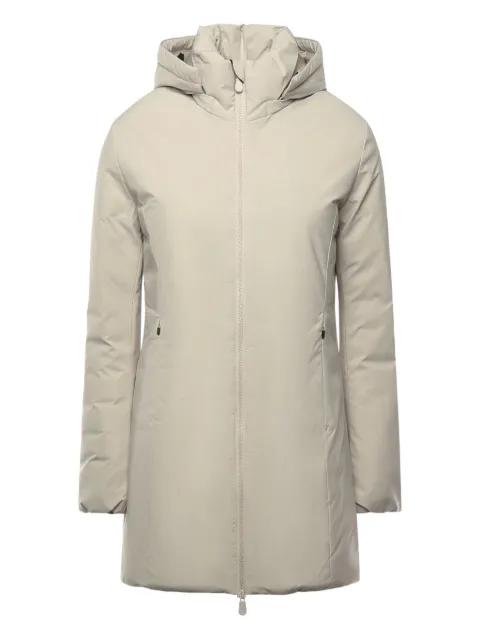removable hood zip coat by SAVE THE DUCK