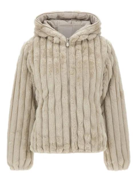 ribbed hoodied jacket by SAVE THE DUCK