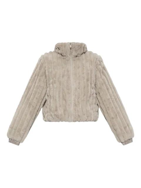 ribbed-texture zip-front jacket by SAVE THE DUCK