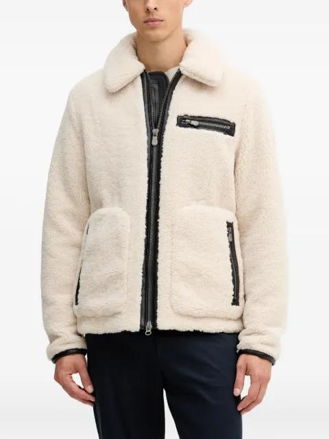 zip-detail sherpa jacket by SAVE THE DUCK