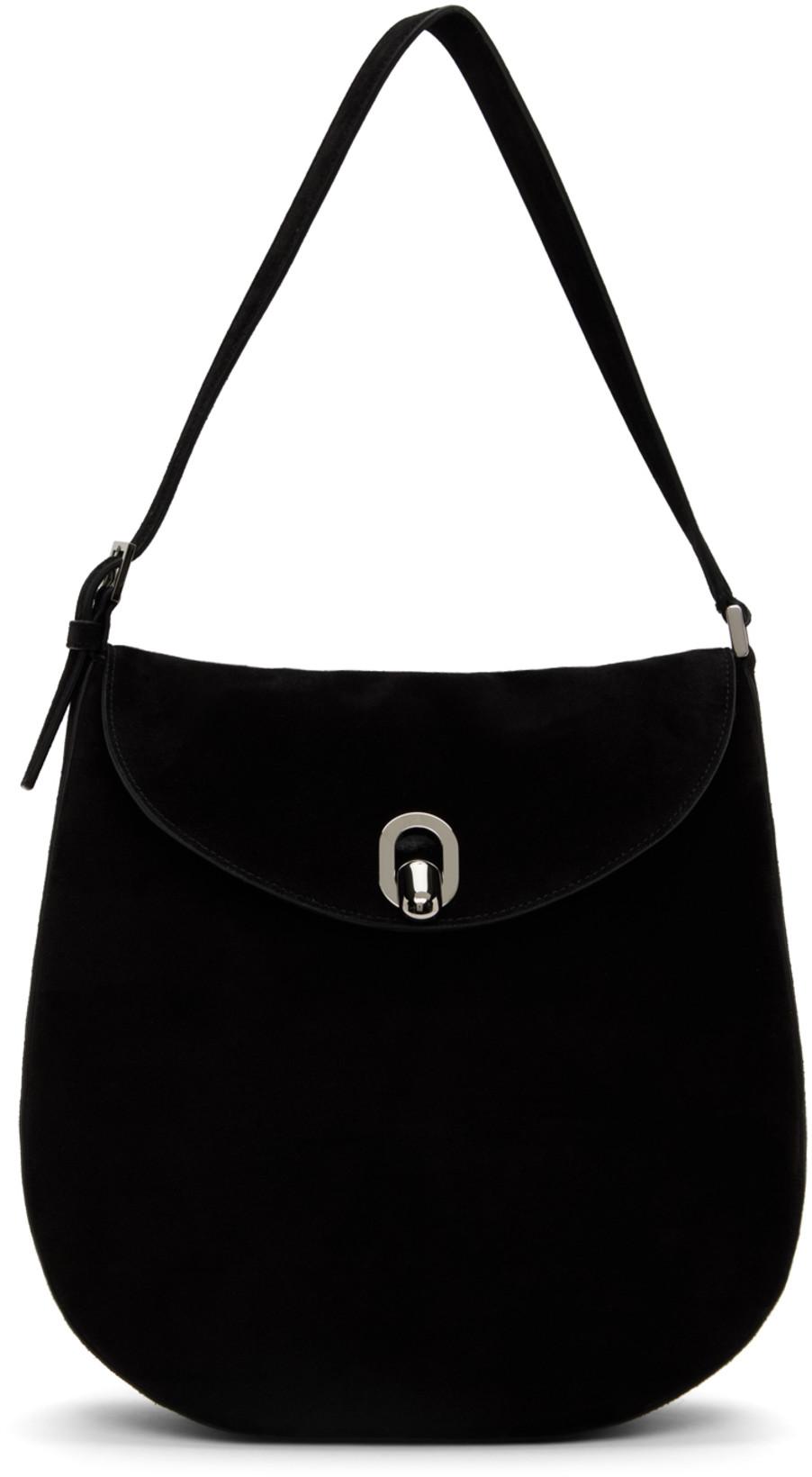 Black Large Tondo Bag by SAVETTE