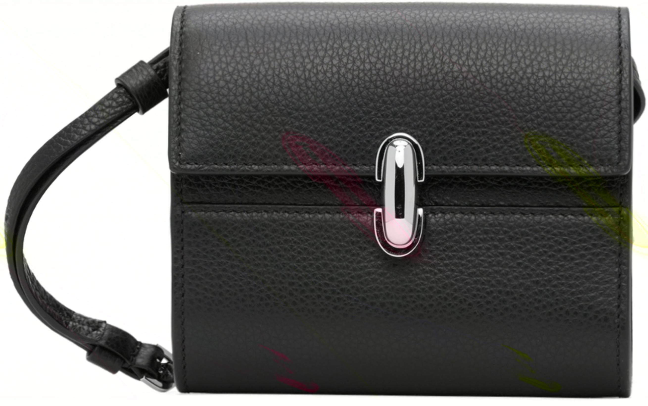 Black Symmetry Wallet Bag by SAVETTE