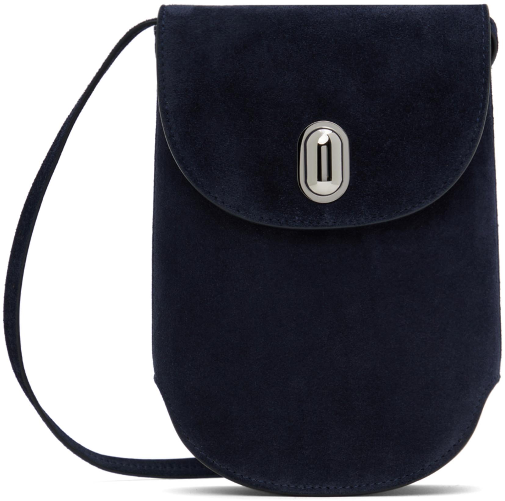 Navy Tondo Pouch by SAVETTE