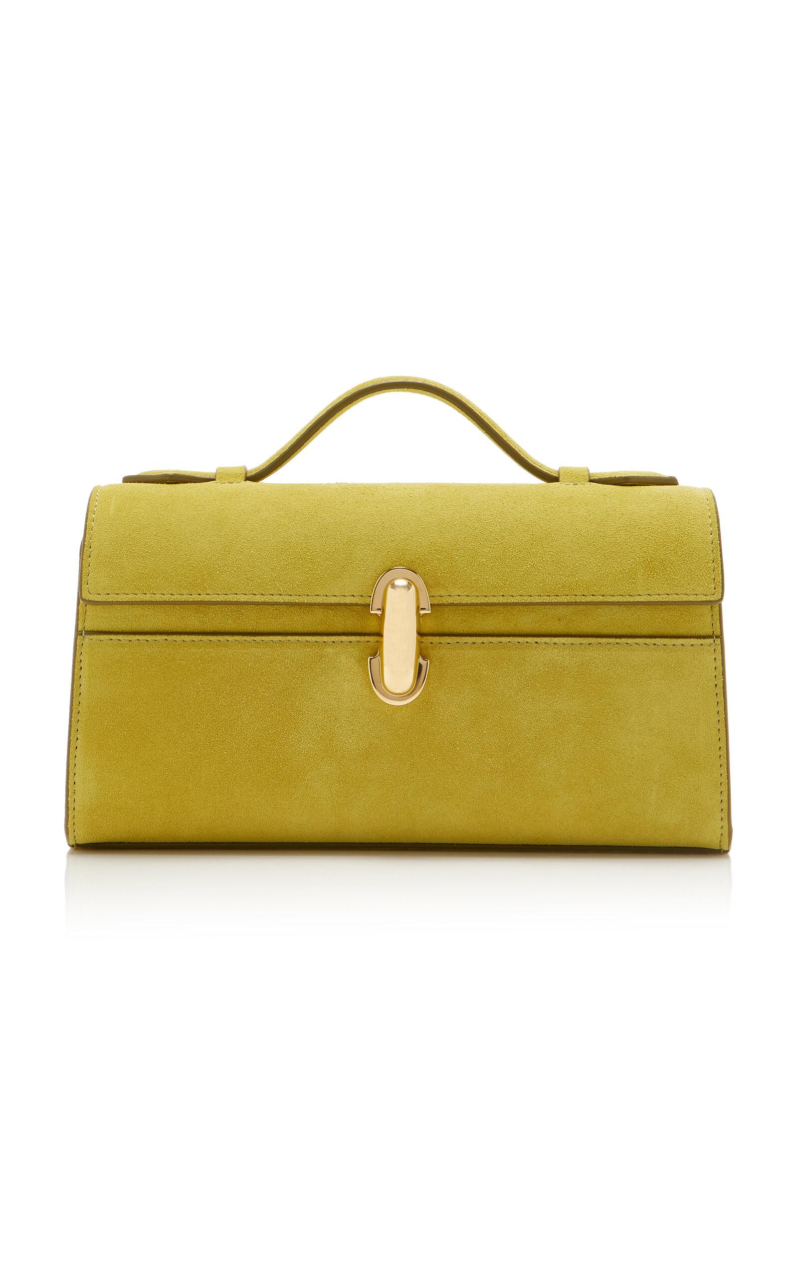 Savette The Symmetry Suede Pochette - Moda Operandi by SAVETTE