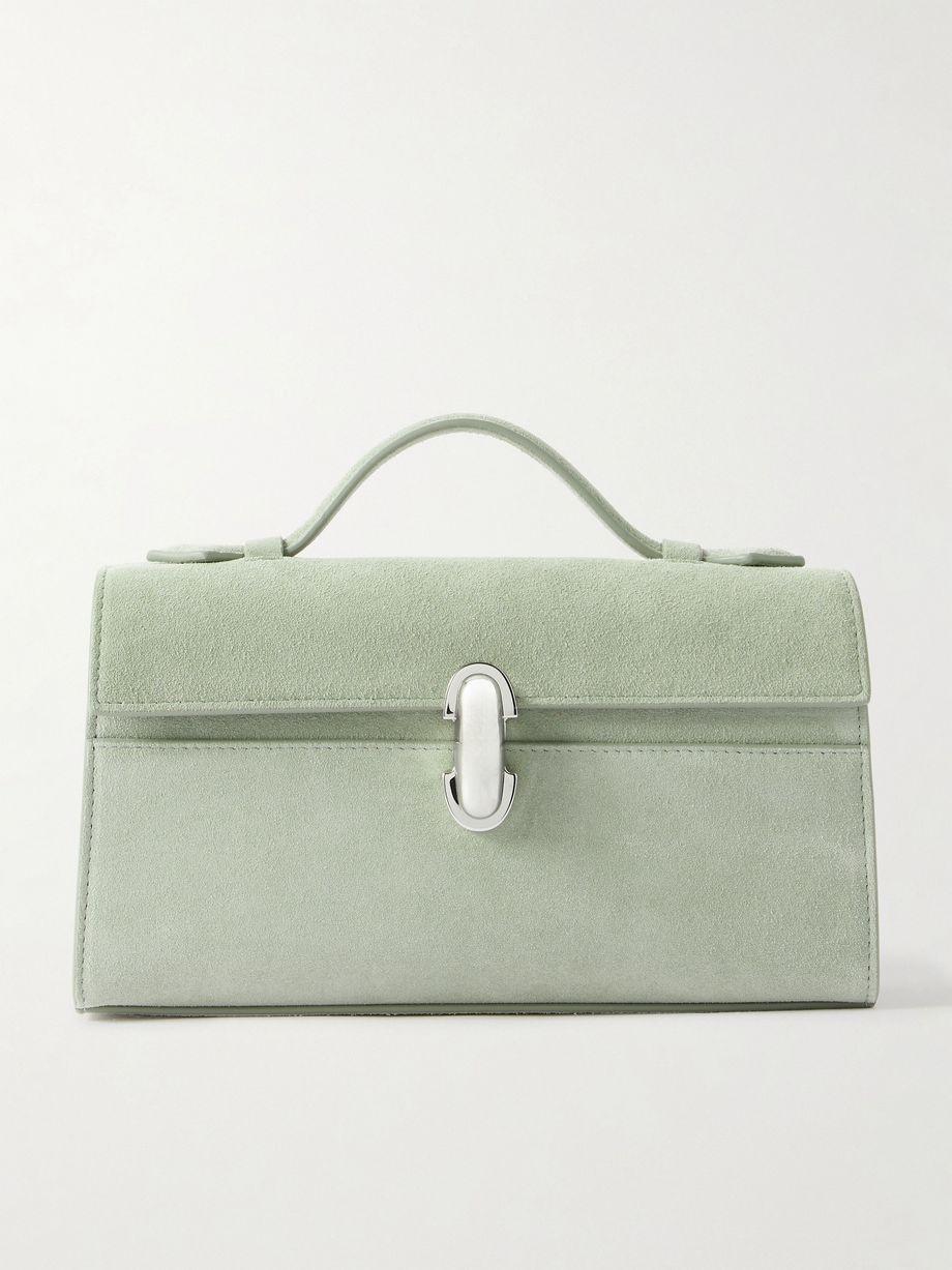 Symmetry Pochette suede tote by SAVETTE