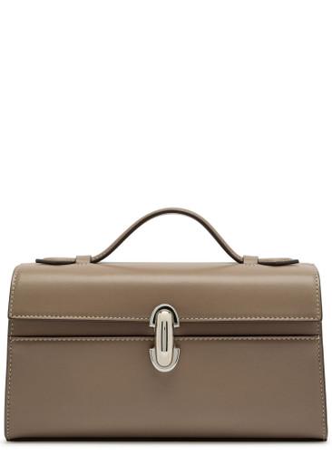 Symmetry leather pochette by SAVETTE