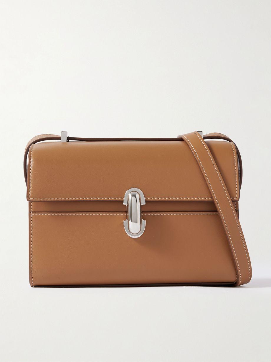 Symmetry leather tote by SAVETTE